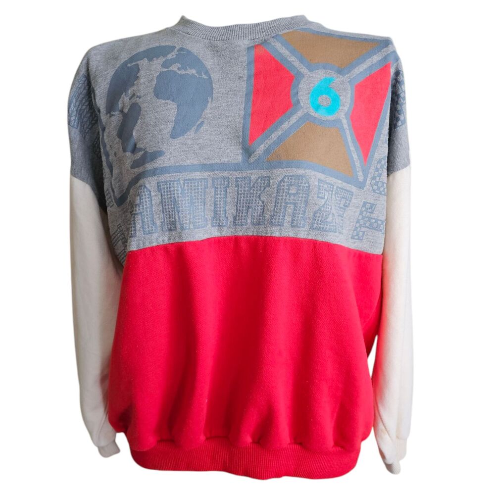 GOTLER Vintage Kamikaze Sweatshirt – Size M WORLD TOUR 1980s